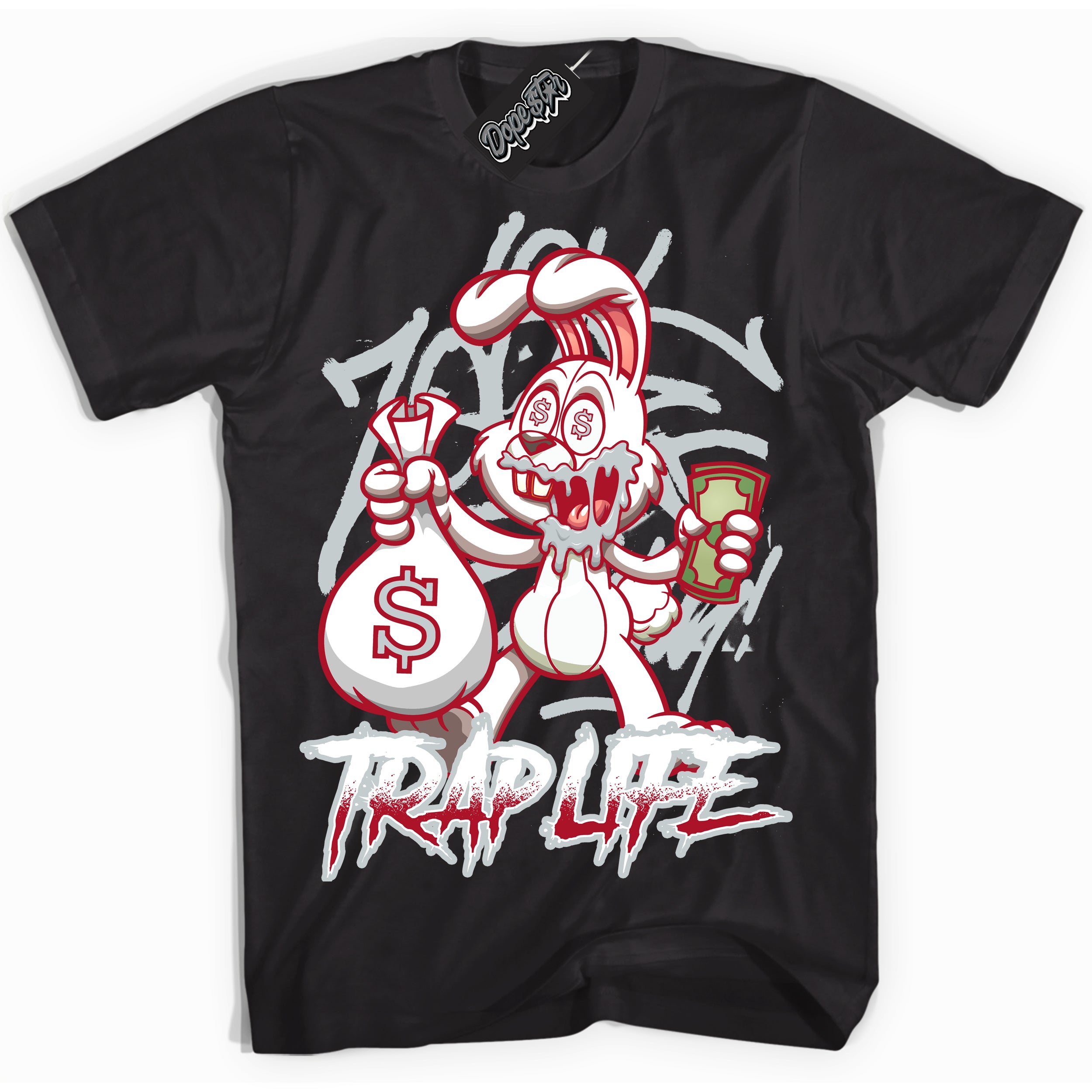 Cool Black Shirt with “ Trap Rabbit ” design that perfectly matches Reverse Ultraman Sneakers.
