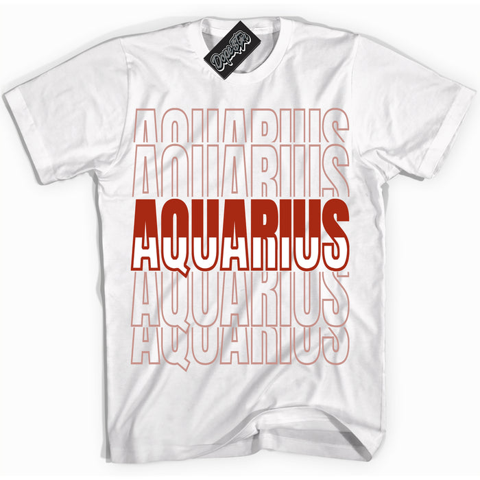 Cool White Shirt with “ Aquarius ” design that perfectly matches Red Stardust Dunk.
