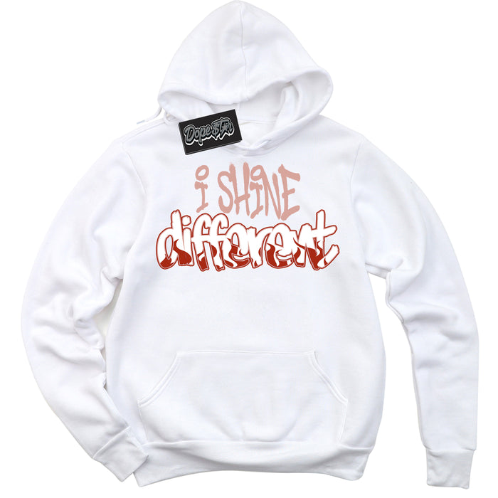 Cool White Hoodie with “ I Shine Different ”  design that Perfectly Matches Red Stardust Dunk.
