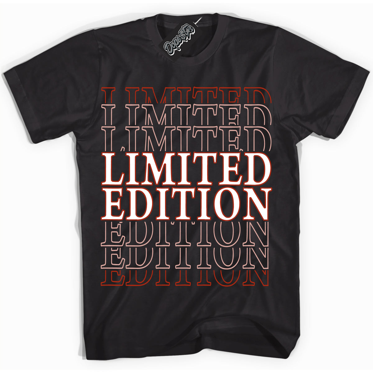 Cool Black Shirt with “ Limited Edition ” design that perfectly matches Red Stardust Dunk.
