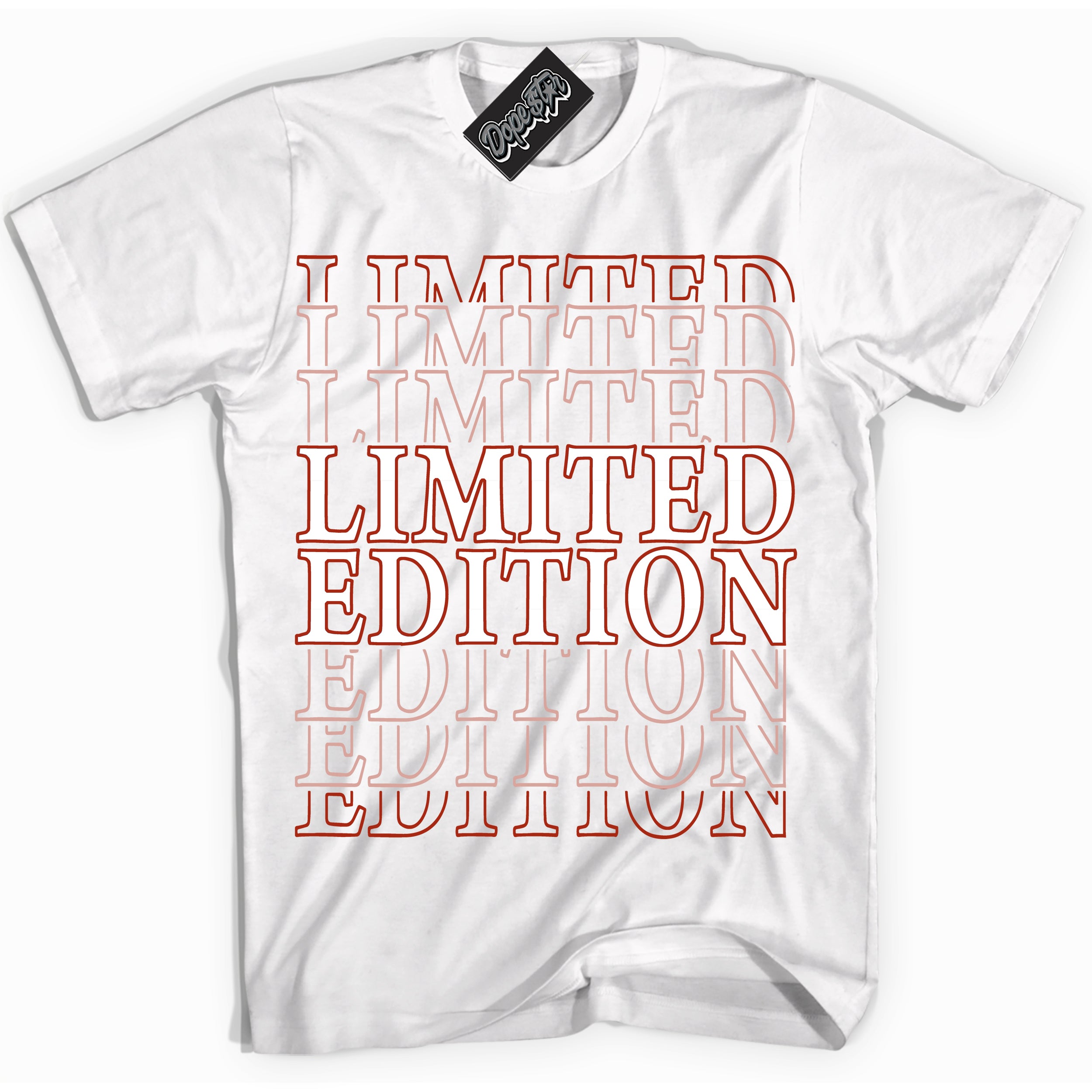 Cool White Shirt with “ Limited Edition ” design that perfectly matches Red Stardust Dunk.
