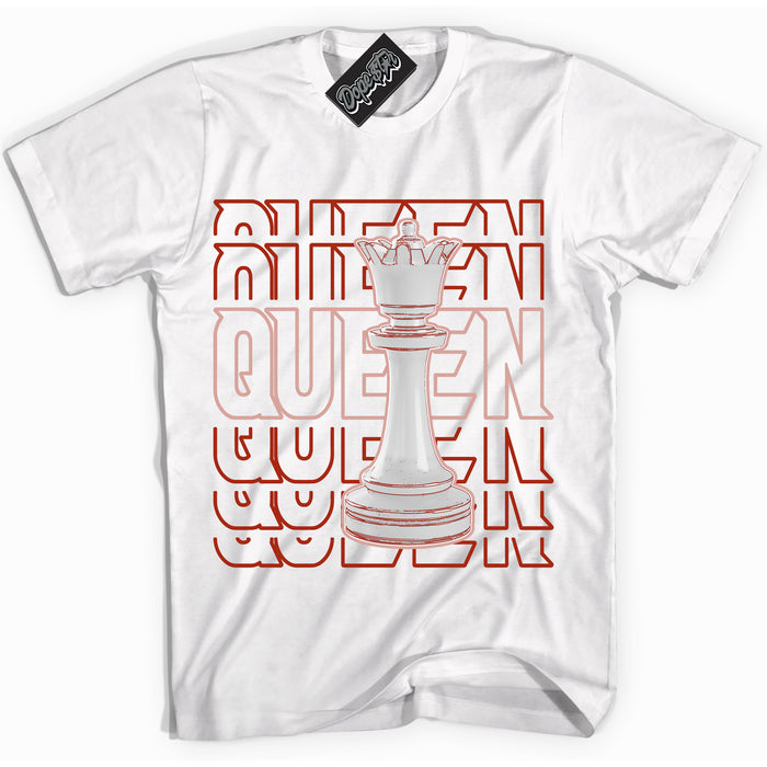 Cool White Shirt with “ Queen Chess ” design that perfectly matches Red Stardust Dunk.
