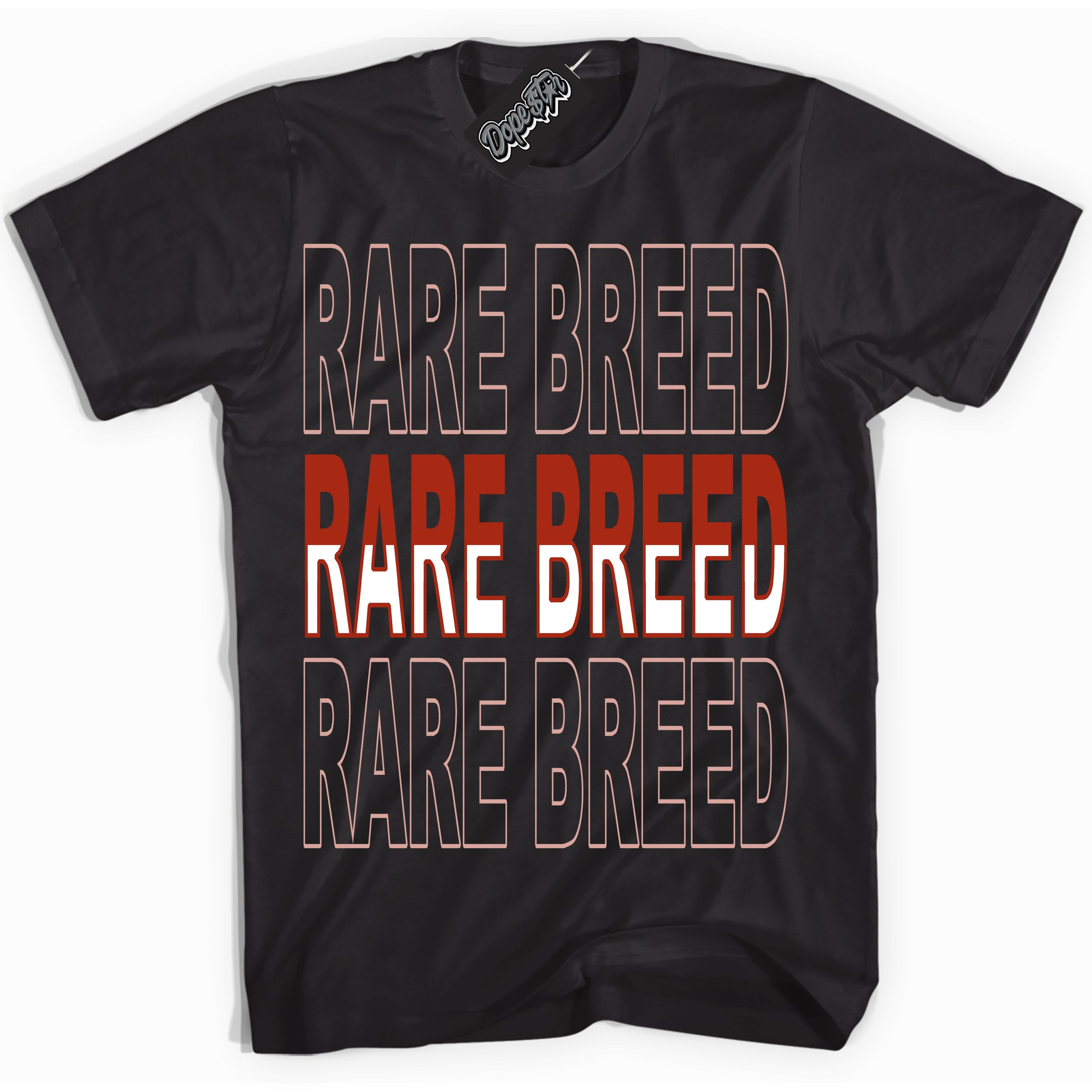 Cool Black Shirt with “ Rare Breed ” design that perfectly matches Red Stardust Dunk.
