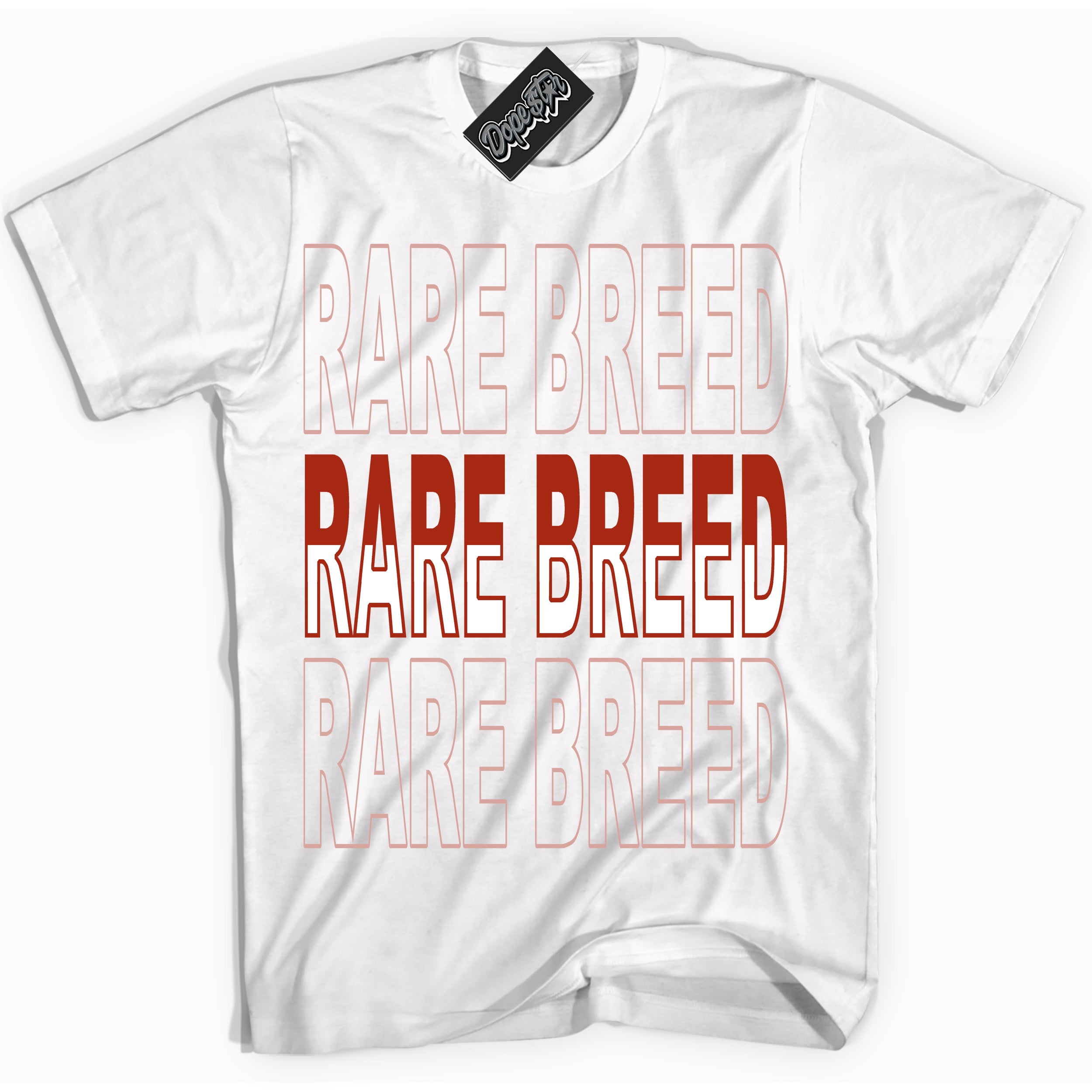 Cool White Shirt with “ Rare Breed ” design that perfectly matches Red Stardust Dunk.
