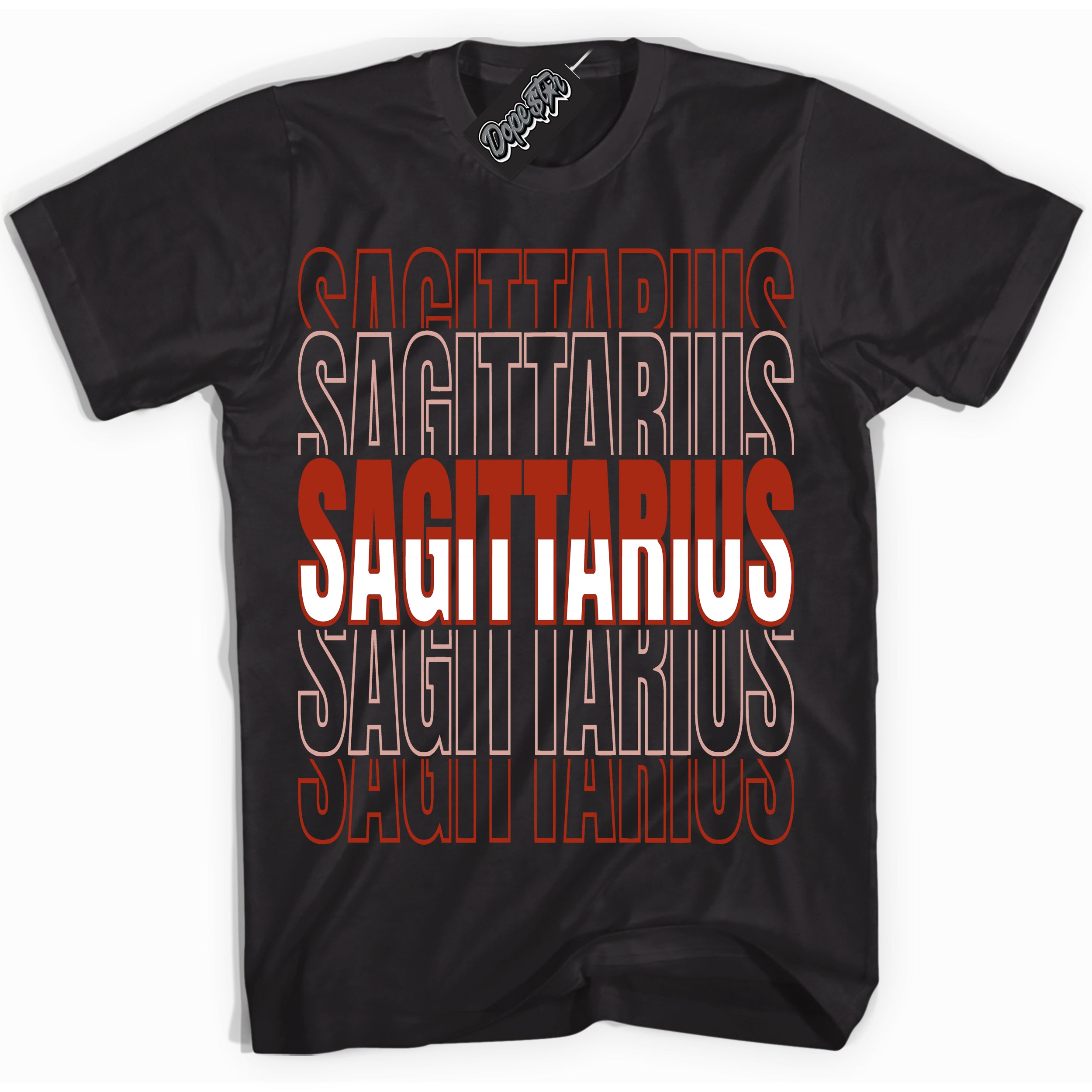 Cool Black Shirt with “ Sagittarius ” design that perfectly matches Red Stardust Dunk.
