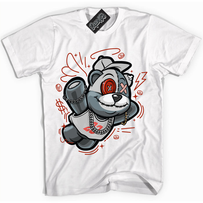Cool White Shirt with “ Slam Dunk Bear ” design that perfectly matches Red Stardust Dunk.
