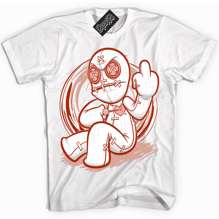Cool White Shirt with “ Voodoo Doll ” design that perfectly matches Red Stardust Dunk.
