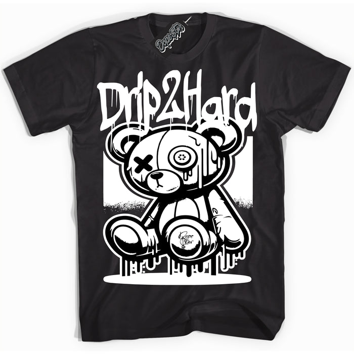 Cool Black Shirt with “Drip 2 Hard” design that perfectly matches Suede Panda Dunk.
