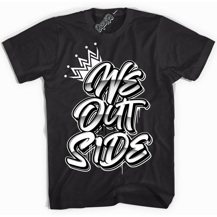 Cool Black Hoodie with “We Outside” design that Perfectly Matches Suede Panda Dunk.