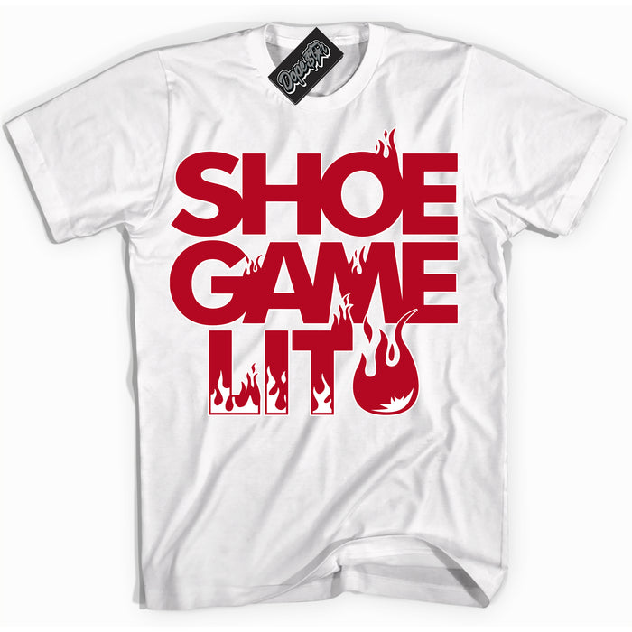 Cool White Shirt with “ Shoe Game Lit ” design that perfectly matches St. John's 2020-2023 Sneakers.