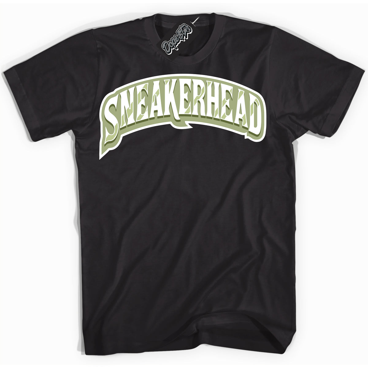 Cool Black Shirt with “ Sneakerhead ” design that perfectly matches Safari Oil Green Dunk.
