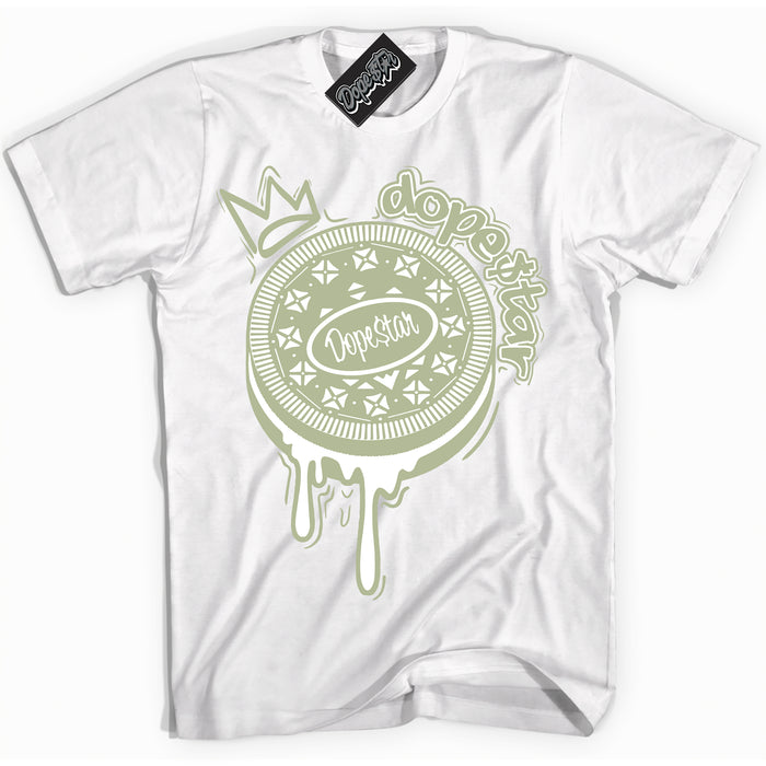 Cool White Shirt with “ Oreo DS ” design that perfectly matches Next Nature Olive Aura Dunks.
