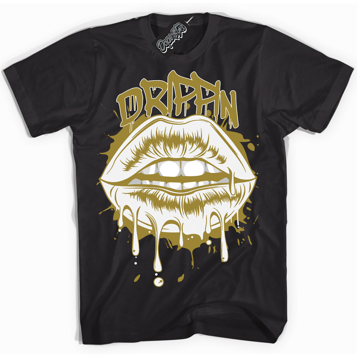 Cool Black Shirt with “ Drippin ” design that perfectly matches Pacific Moss Dunks.
