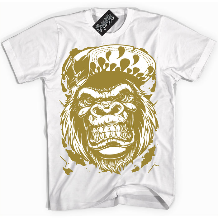 Cool White Shirt with “Gorilla Beast” design that perfectly matches Pacific Moss Dunks.