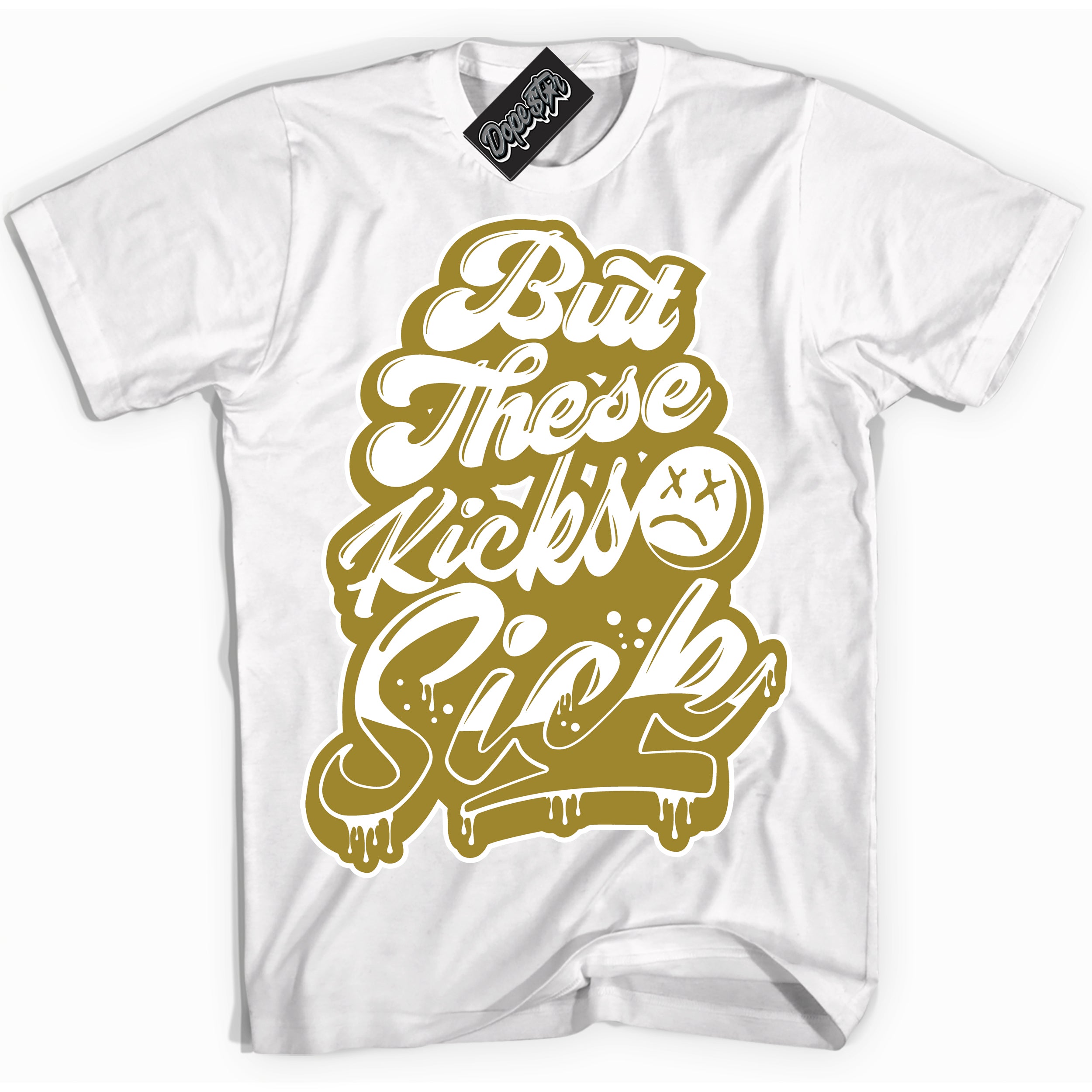 Cool White Shirt with “ Kick Sick ” design that perfectly matches Pacific Moss Dunks.
