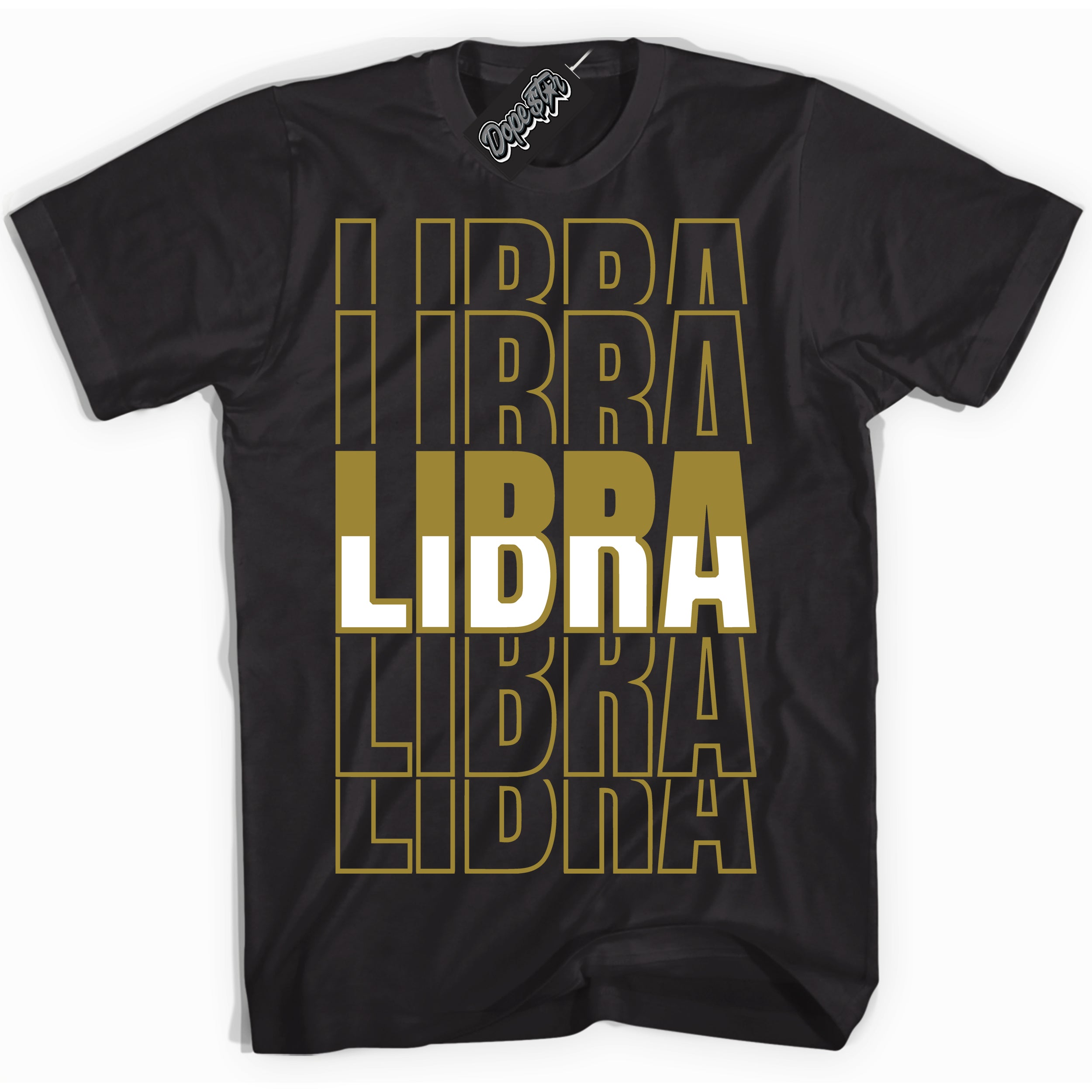 Cool Black Shirt with “ Libra ” design that perfectly matches Pacific Moss Dunks.
