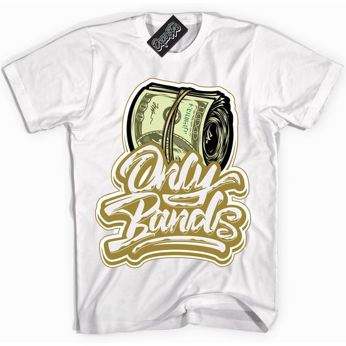 Cool White Shirt with “ Only Bands ” design that perfectly matches Pacific Moss Dunks.
