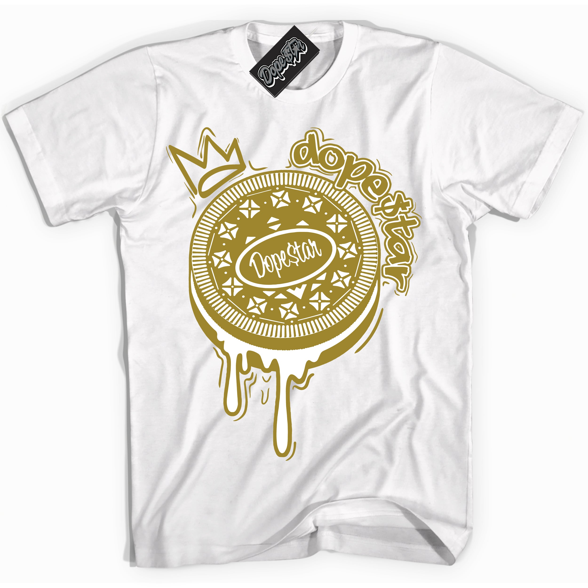 Cool White Shirt with “ Oreo DS ” design that perfectly matches Pacific Moss Dunks.
