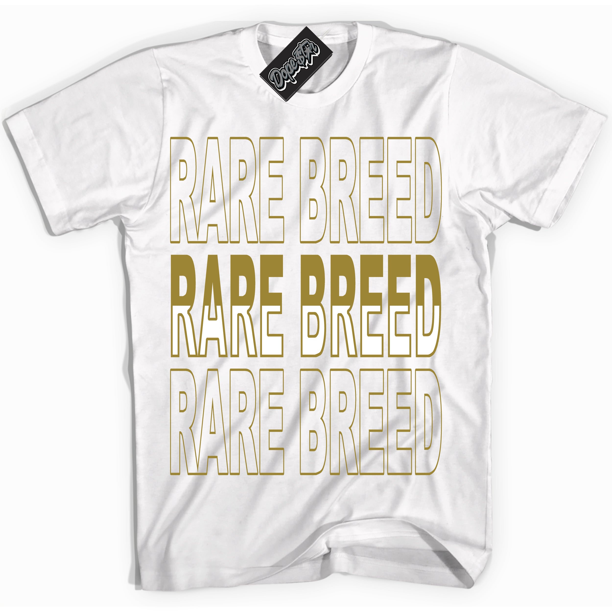 Cool White Shirt with “ Rare Breed ” design that perfectly matches Pacific Moss Dunks.
