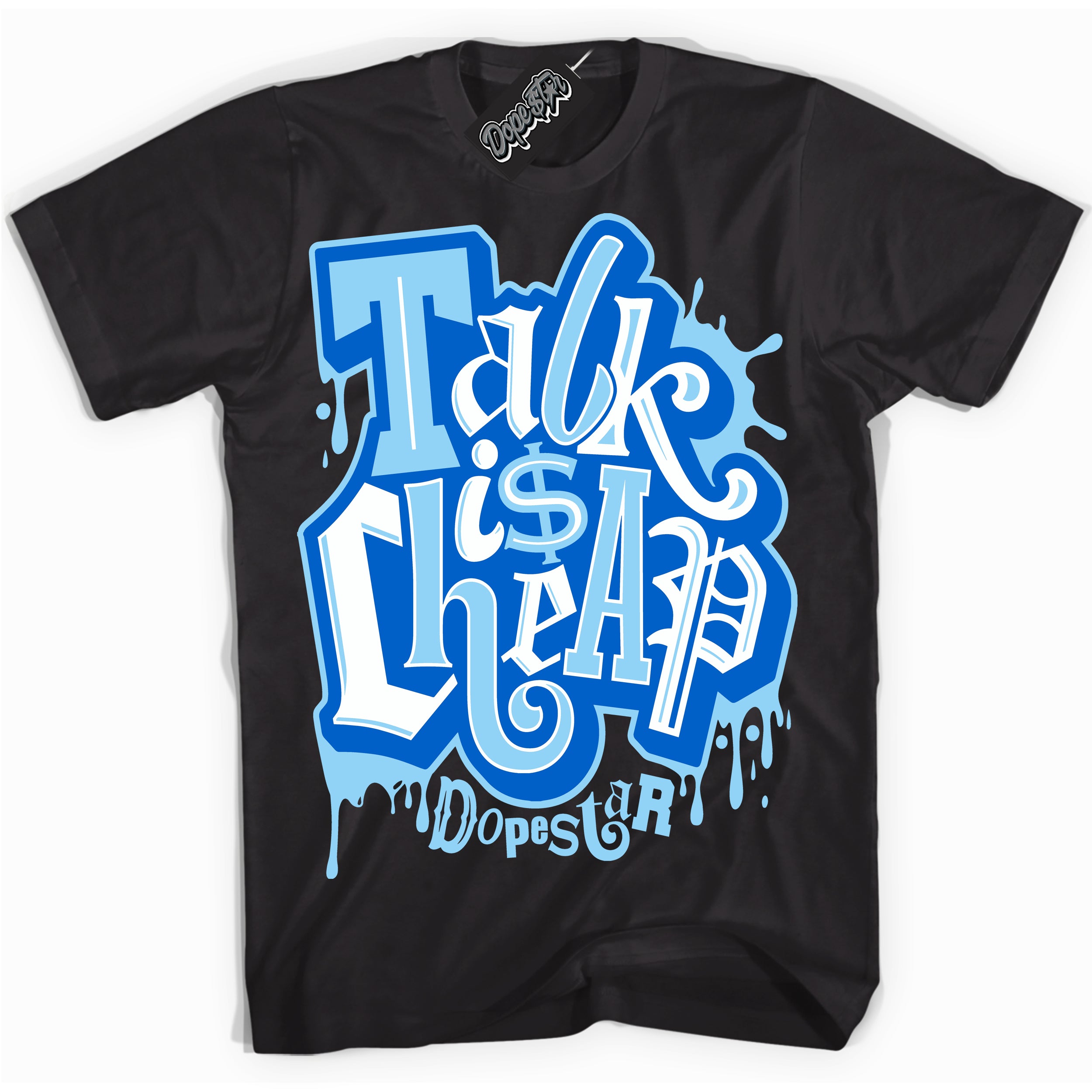 Cool Black Shirt with “ Talk Is Cheap” design that perfectly matches Argon Sneakers.