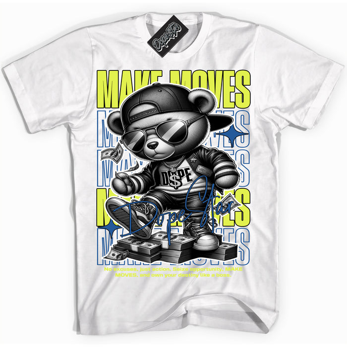 Cool White Shirt with “ Makin Moves” design that perfectly matches 86 Air Max Day 1s Sneakers.