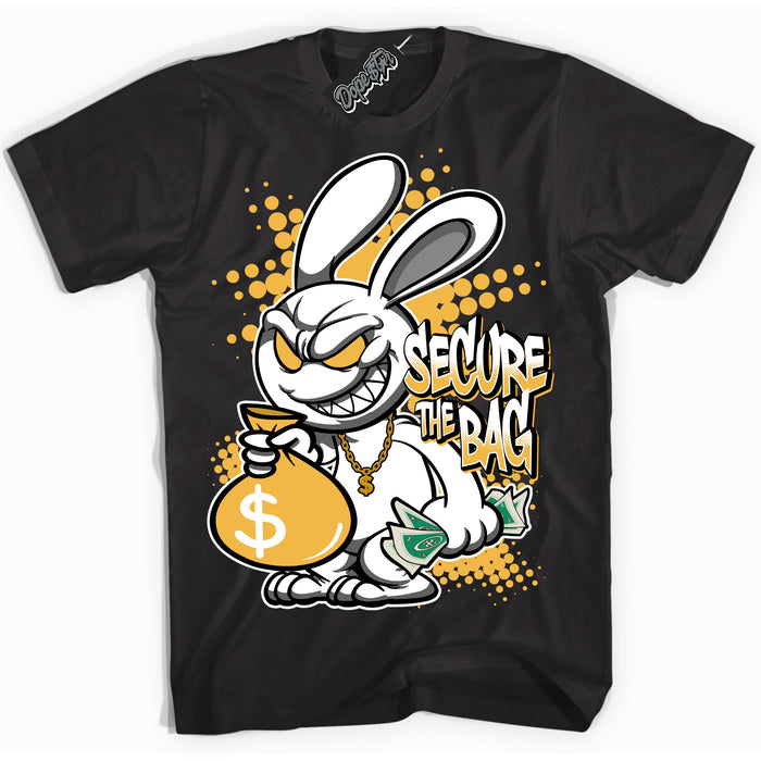 Nike Dunk High Wu-Tang 'Secure The Bag' Shirt - Black Streetwear Mockup | Sneakerhead T-Shirt Matching Nike Dunk High Wu-Tang | Limited Edition Urban Streetwear for Sneaker Matching OOTD | Outfits that pair perfectly with your ND High Wu-Tang | Sneakerhead Fashion Must-Have Apparel for Men and Women