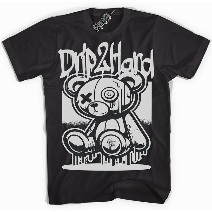 Cool Black graphic tee with “ Drip 2 Hard ” design, that perfectly matches Off Noir Black 1s 
