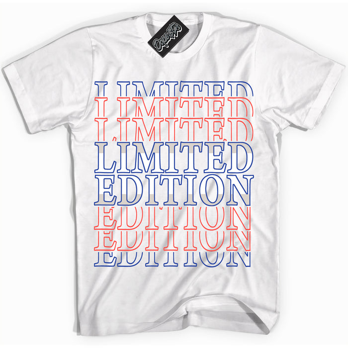 Cool White Shirt with “ Limited Edition ” design that perfectly matches Ultramarine 180s Sneakers.