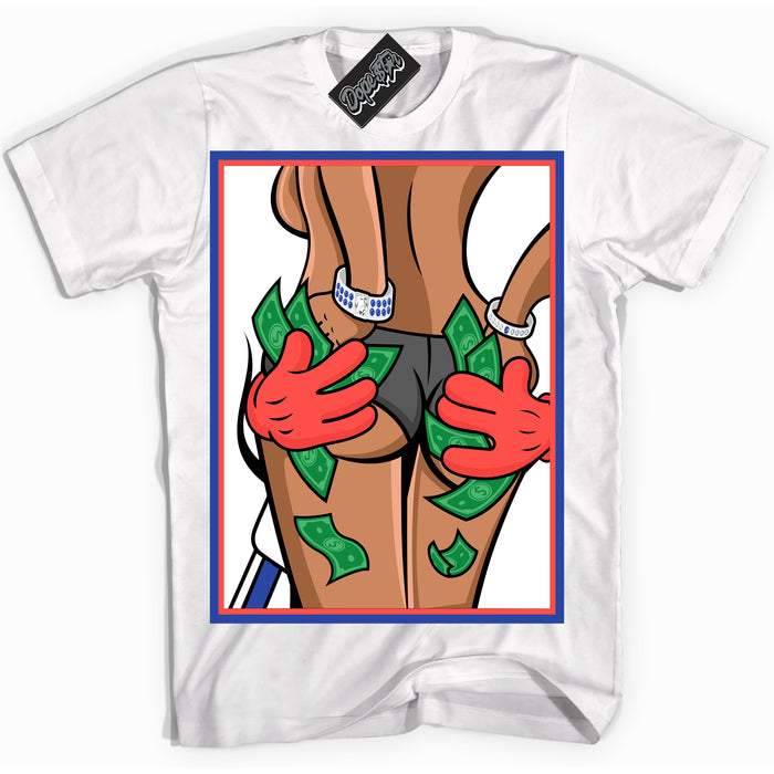 Cool White Shirt with “ Money Hands ” design that perfectly matches Ultramarine 180s Sneakers.