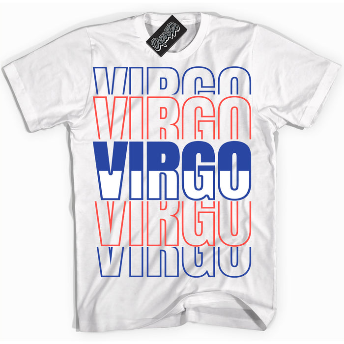 Cool White Shirt with “ Virgo ” design that perfectly matches Ultramarine 180s Sneakers.