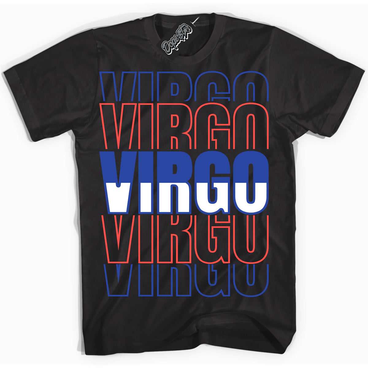 Cool Black Shirt with “ Virgo ” design that perfectly matches Ultramarine 180s Sneakers.