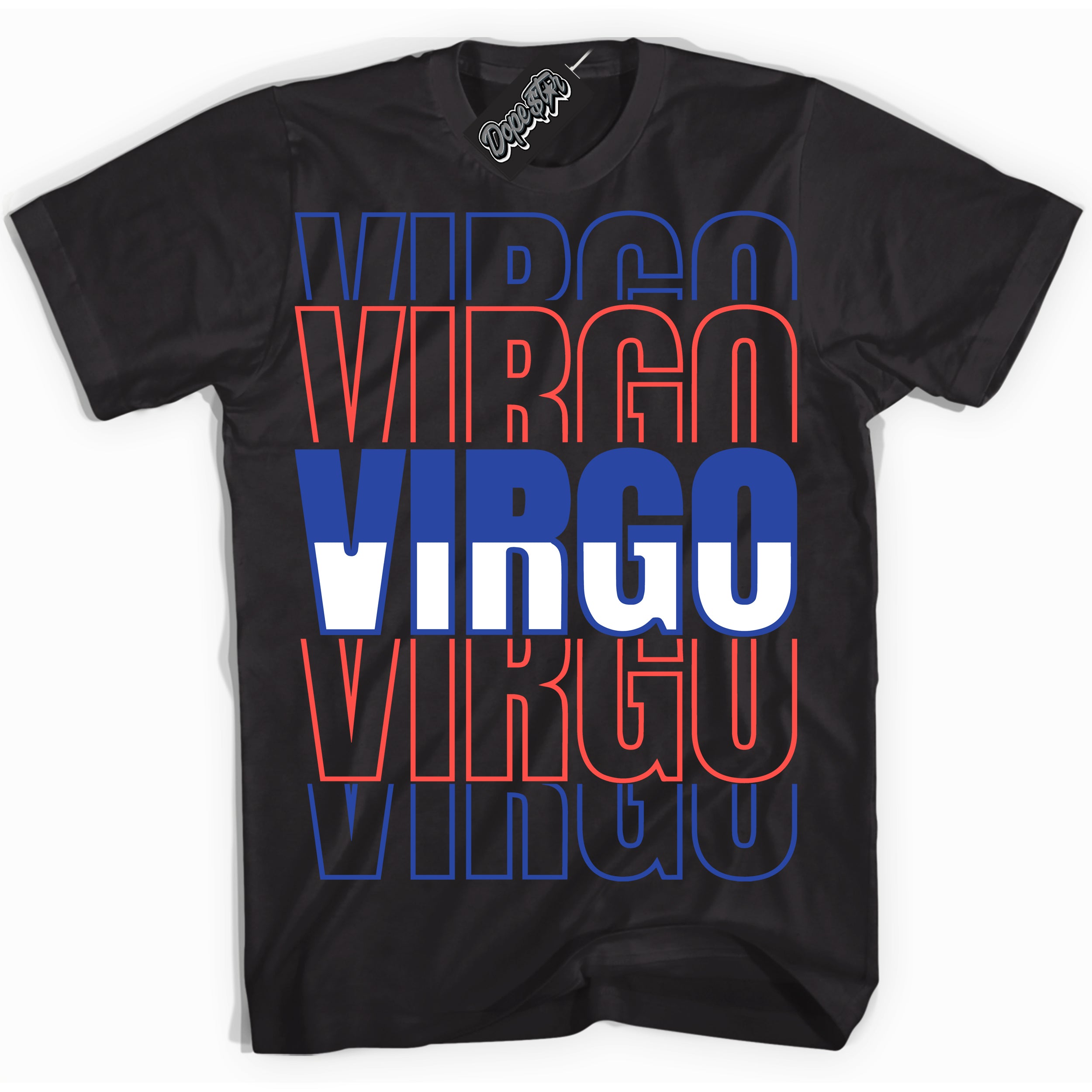 Cool Black Shirt with “ Virgo ” design that perfectly matches Ultramarine 180s Sneakers.