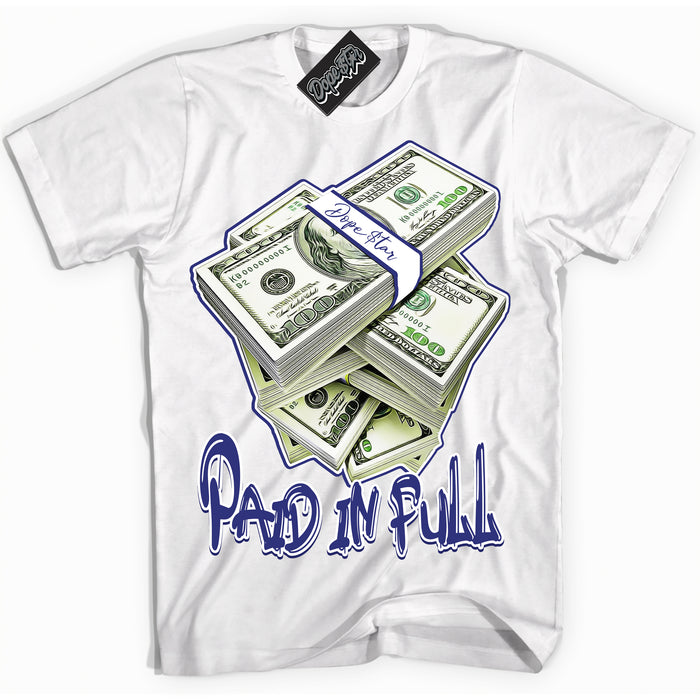 Cool White Shirt with “ Paid In Full ” design that perfectly matches Concord Dunk.
