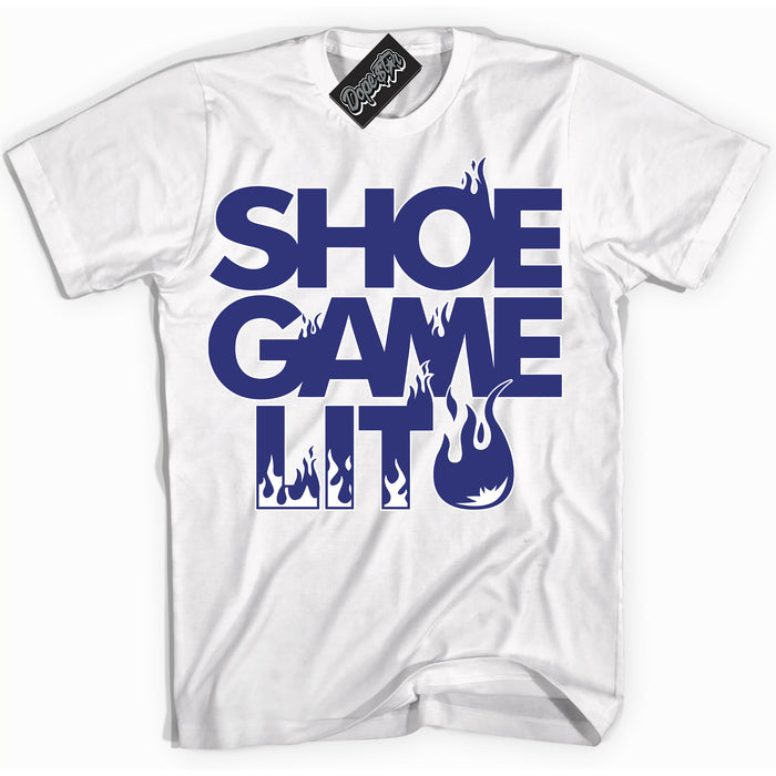 Cool White Shirt with “ Shoe Game Lit ” design that perfectly matches Concord Dunk.
