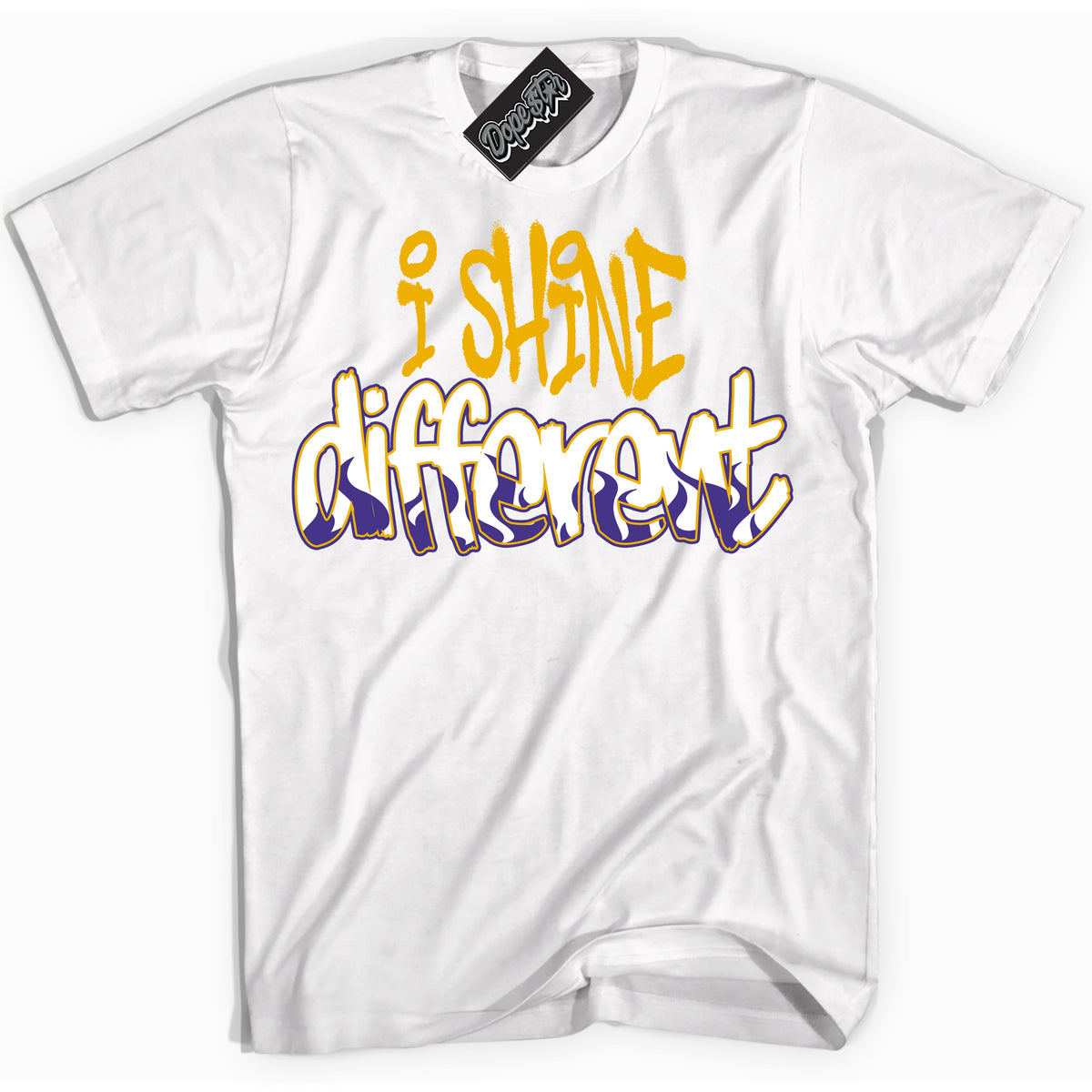 Cool White Shirt with “I Shine Different” design that perfectly matches the Kobe 8 Protro Lakers Home Sneakers.