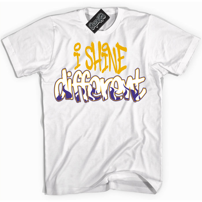 Cool White Shirt with “I Shine Different” design that perfectly matches the Kobe 8 Protro Lakers Home Sneakers.
