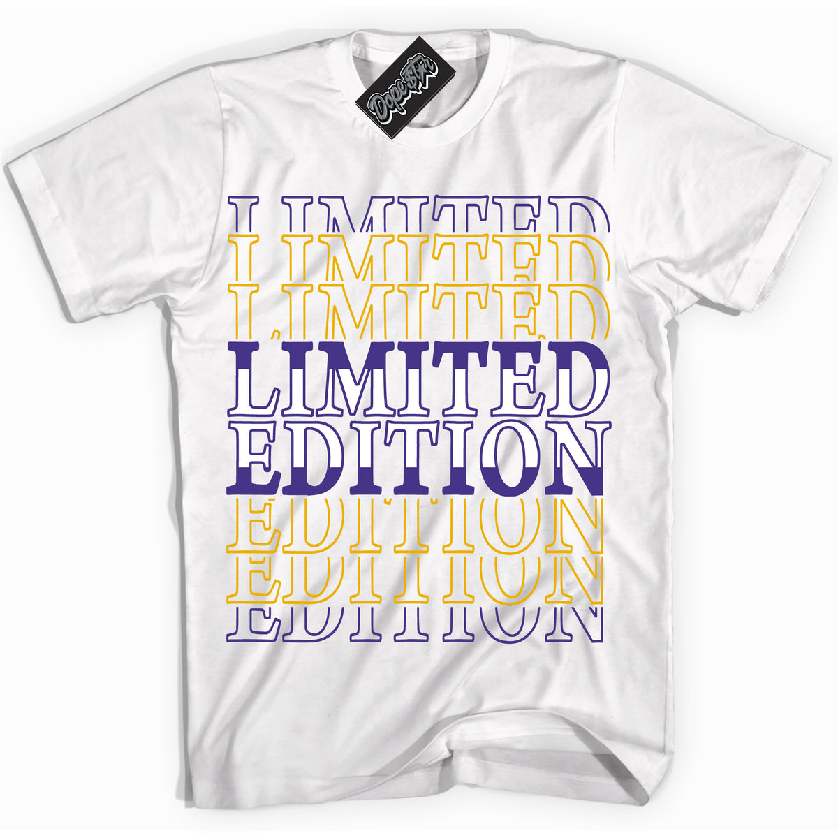 Cool White Shirt with “Limited Edition” design that perfectly matches the Kobe 8 Protro Lakers Home Sneakers.