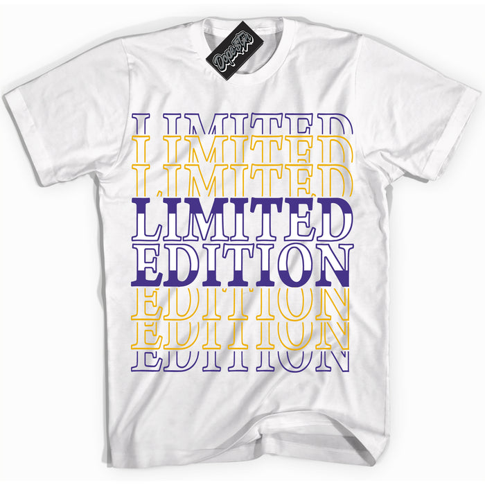 Cool White Shirt with “Limited Edition” design that perfectly matches the Kobe 8 Protro Lakers Home Sneakers.