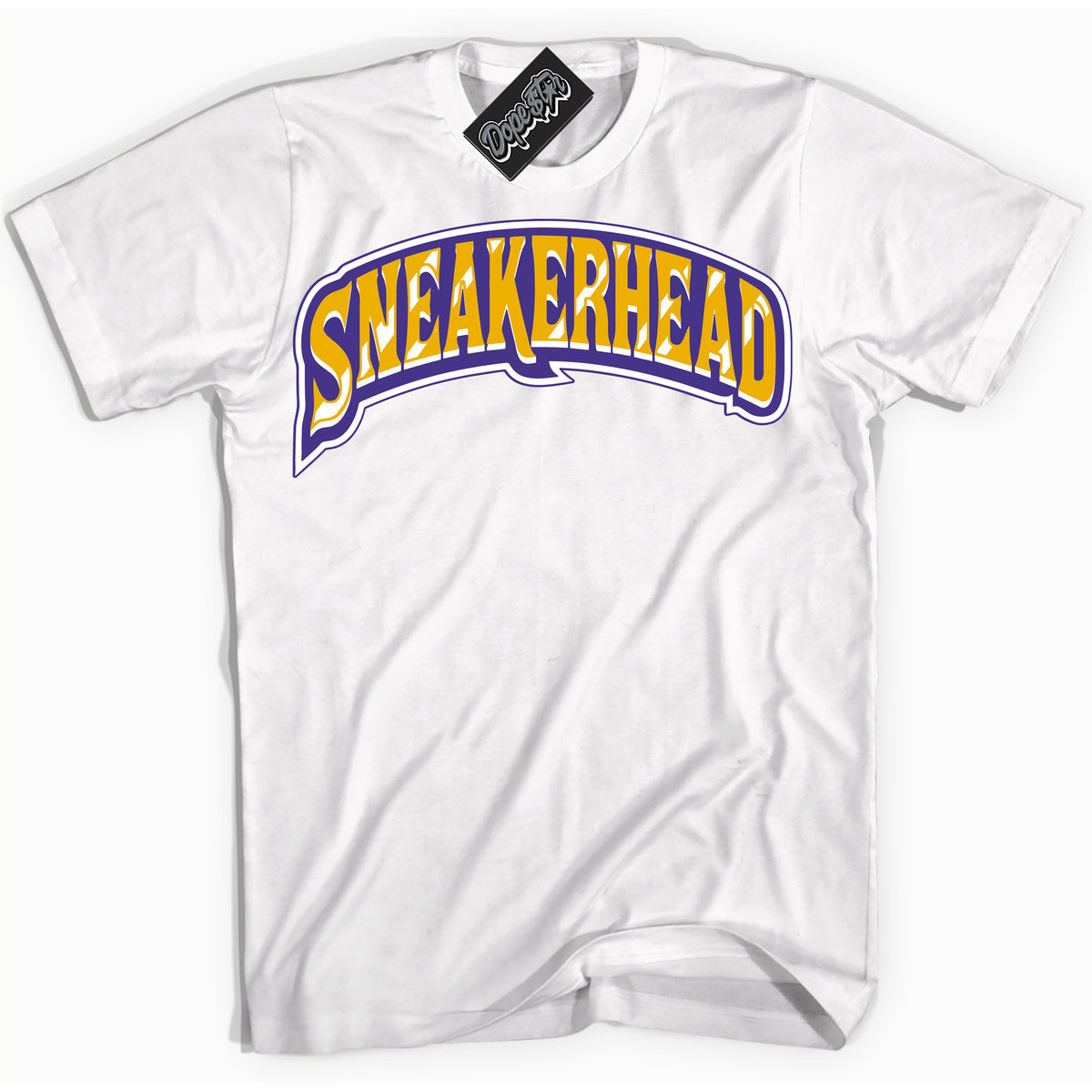 Cool White Shirt with “Sneakerhead” design that perfectly matches the Kobe 8 Protro Lakers Home Sneakers.