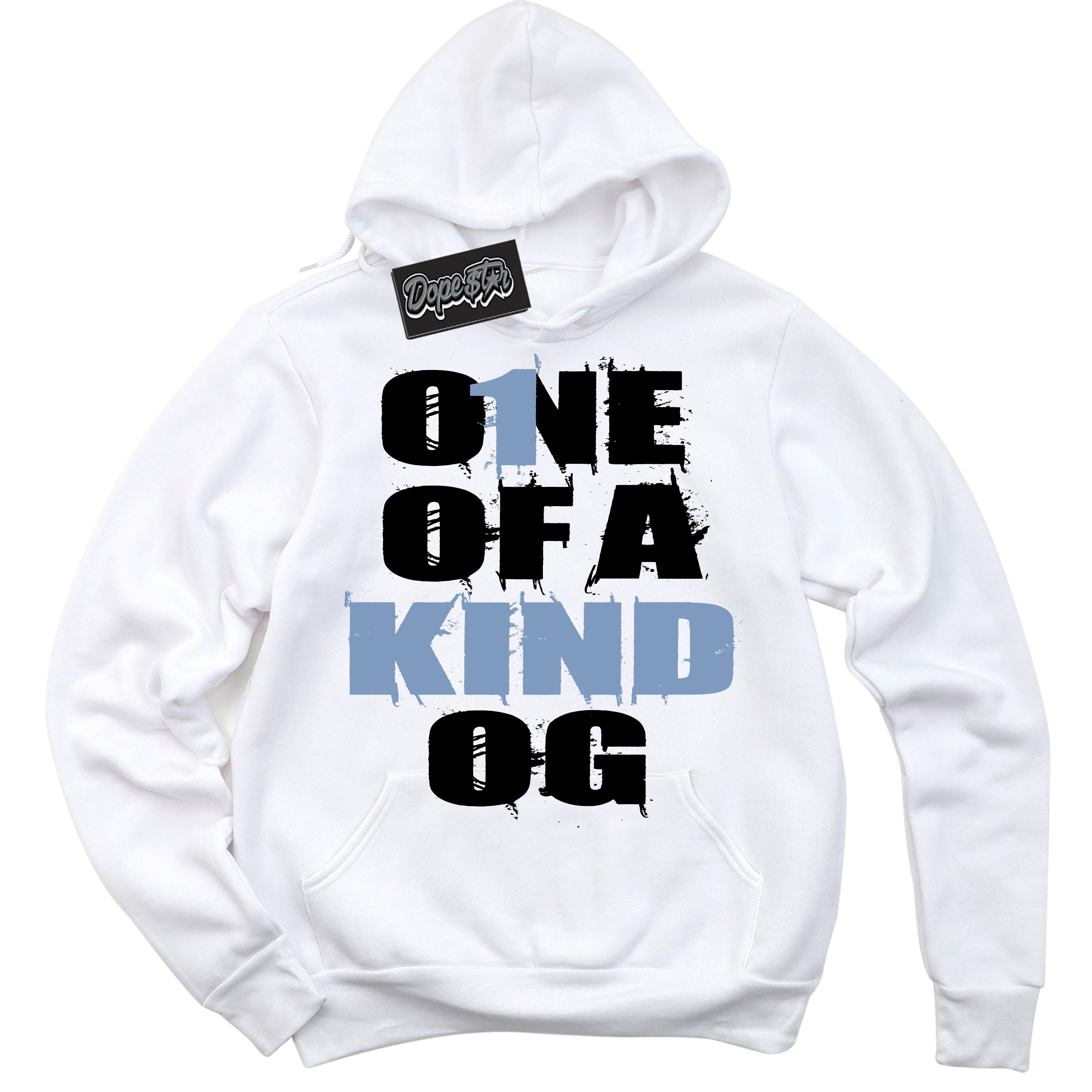 Cool White Hoodie with “ One Of A Kind ”  design that Perfectly Matches Reverse Oreo 6s Sneakers.