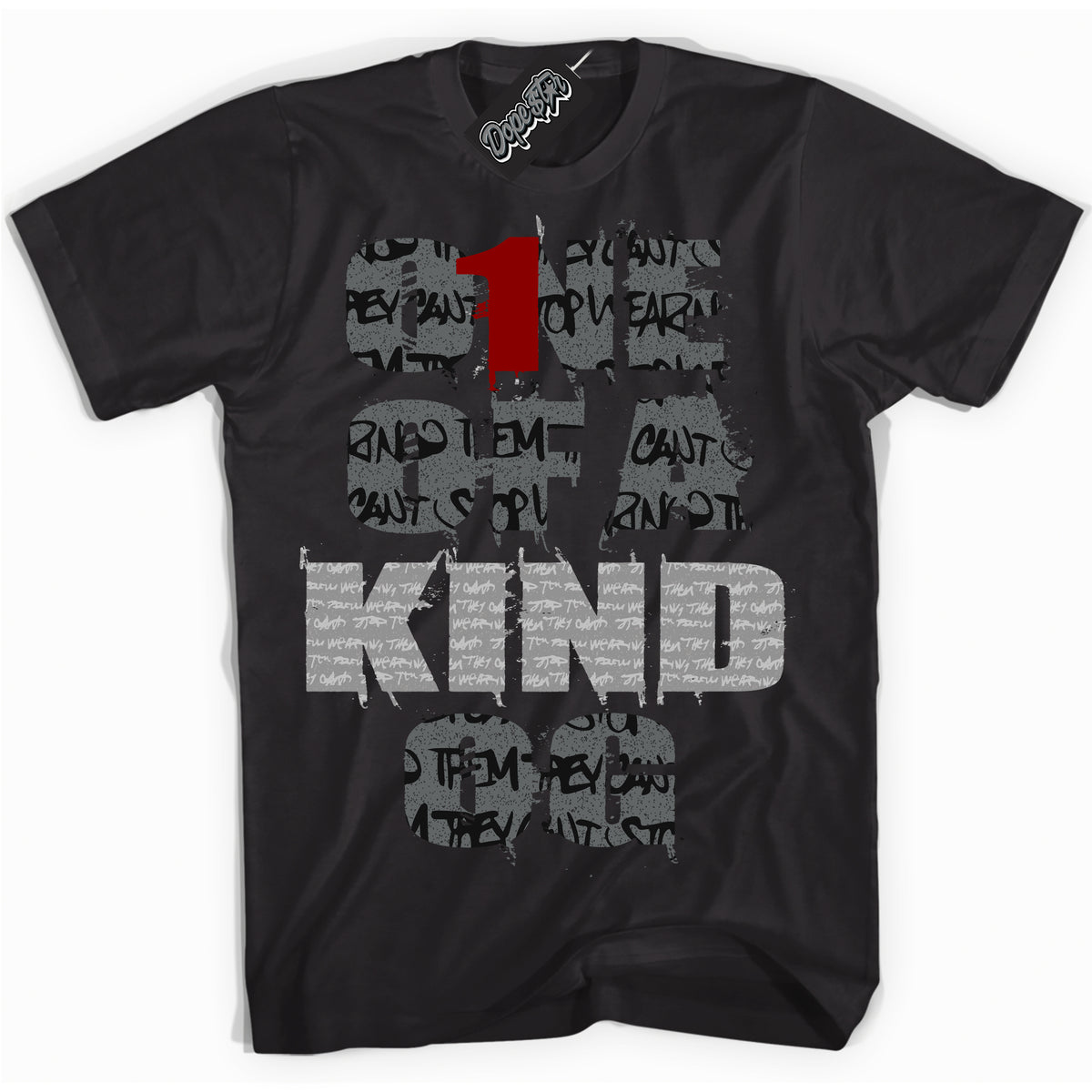 Cool Black Shirt with “ One Of A Kind ” design that perfectly matches Rebellionaire 1s Sneakers.