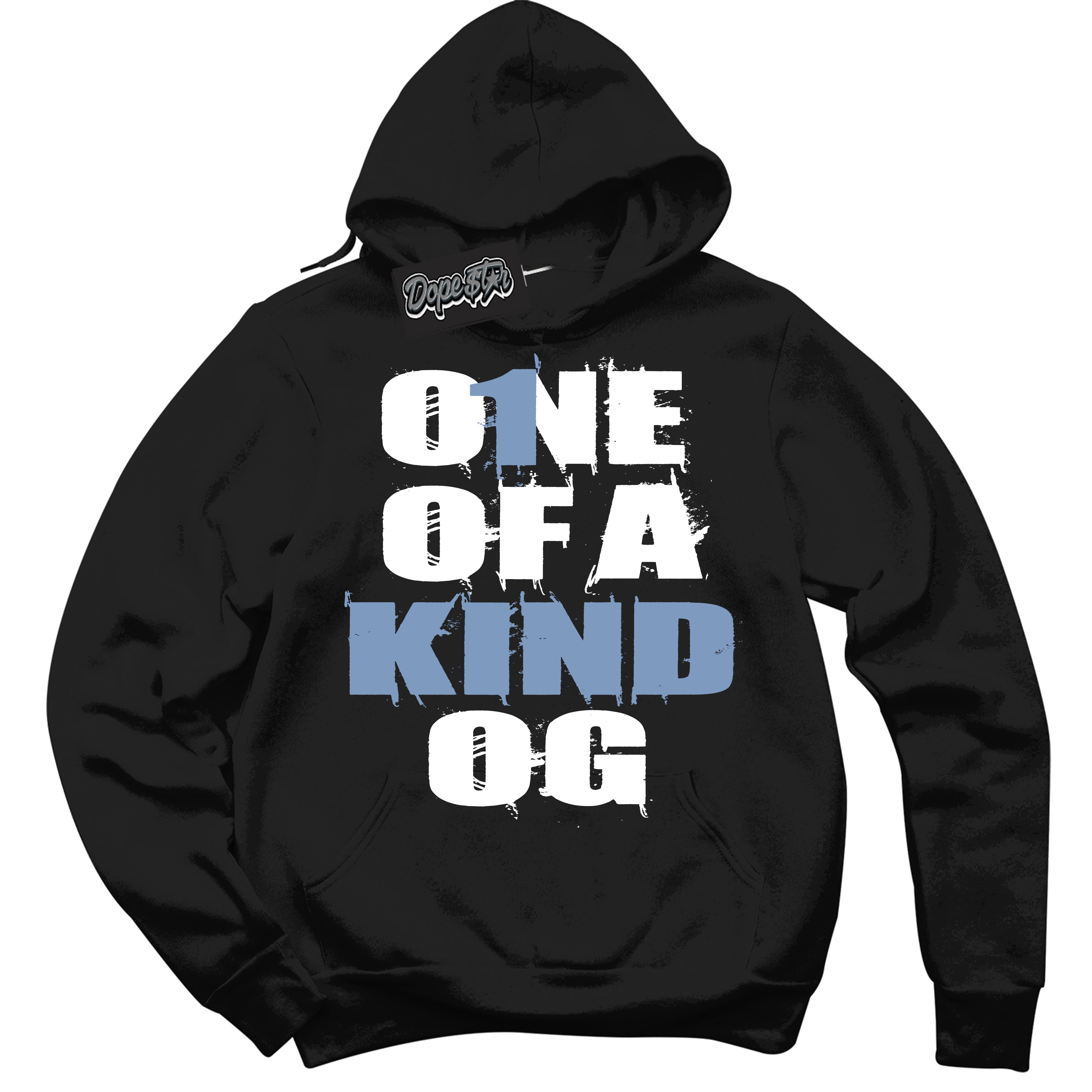 Cool Black Hoodie with “ One Of A Kind ”  design that Perfectly Matches Reverse Oreo 6s Sneakers.