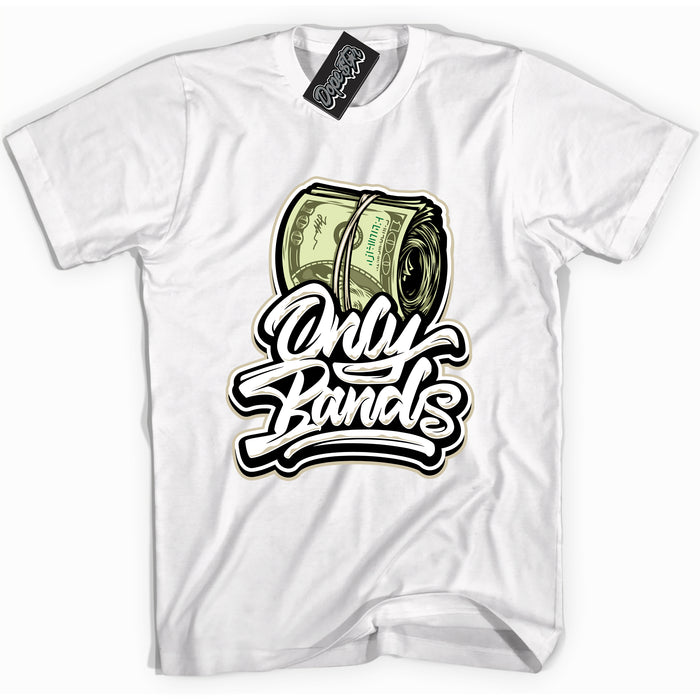 Cool White Shirt with “ Only Bands” design that perfectly matches Gratitude 11s Sneakers.