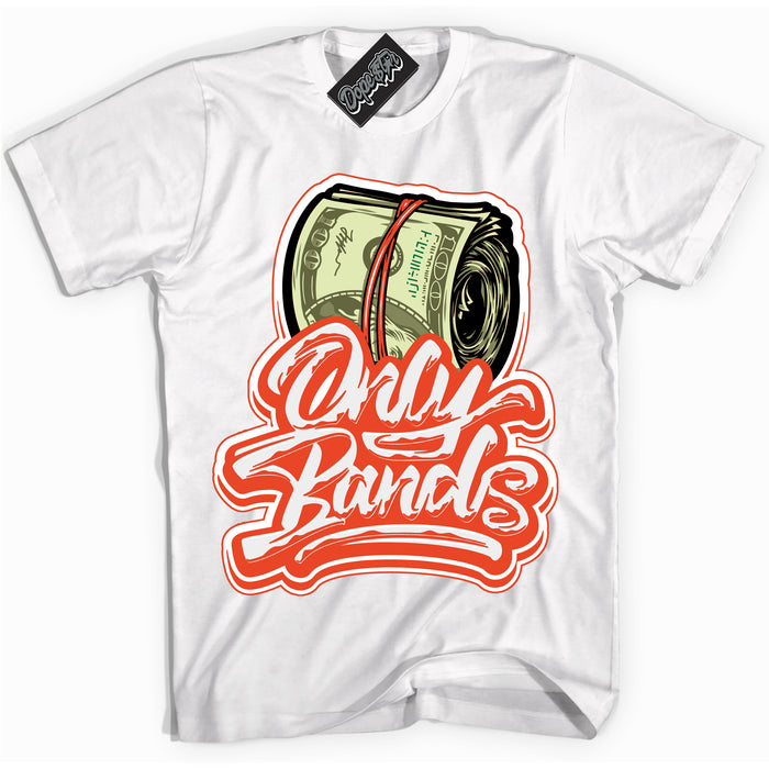 Nike Dunk Low Retro Cosmic Clay 'Only Bands' Shirt - White Streetwear Mockup | Sneakerhead T-Shirt Matching Nike Dunk Low Retro Cosmic Clay | Limited Edition Urban Streetwear for Sneaker Matching OOTD | Outfits that pair perfectly with your ND Low Retro Cosmic Clay | Sneakerhead Fashion Must-Have Apparel for Men and Women