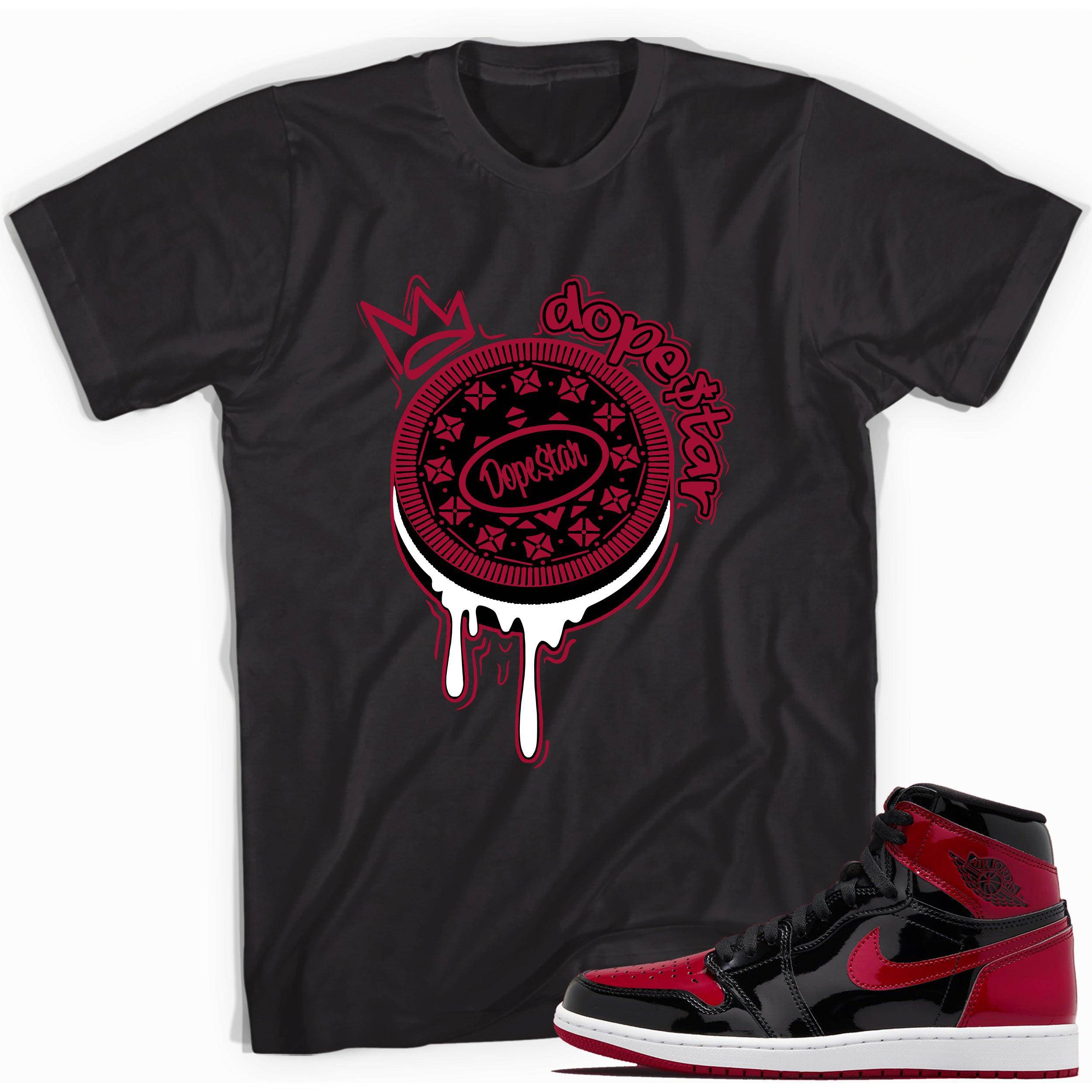 1s Bred Patent Shirt Oreo