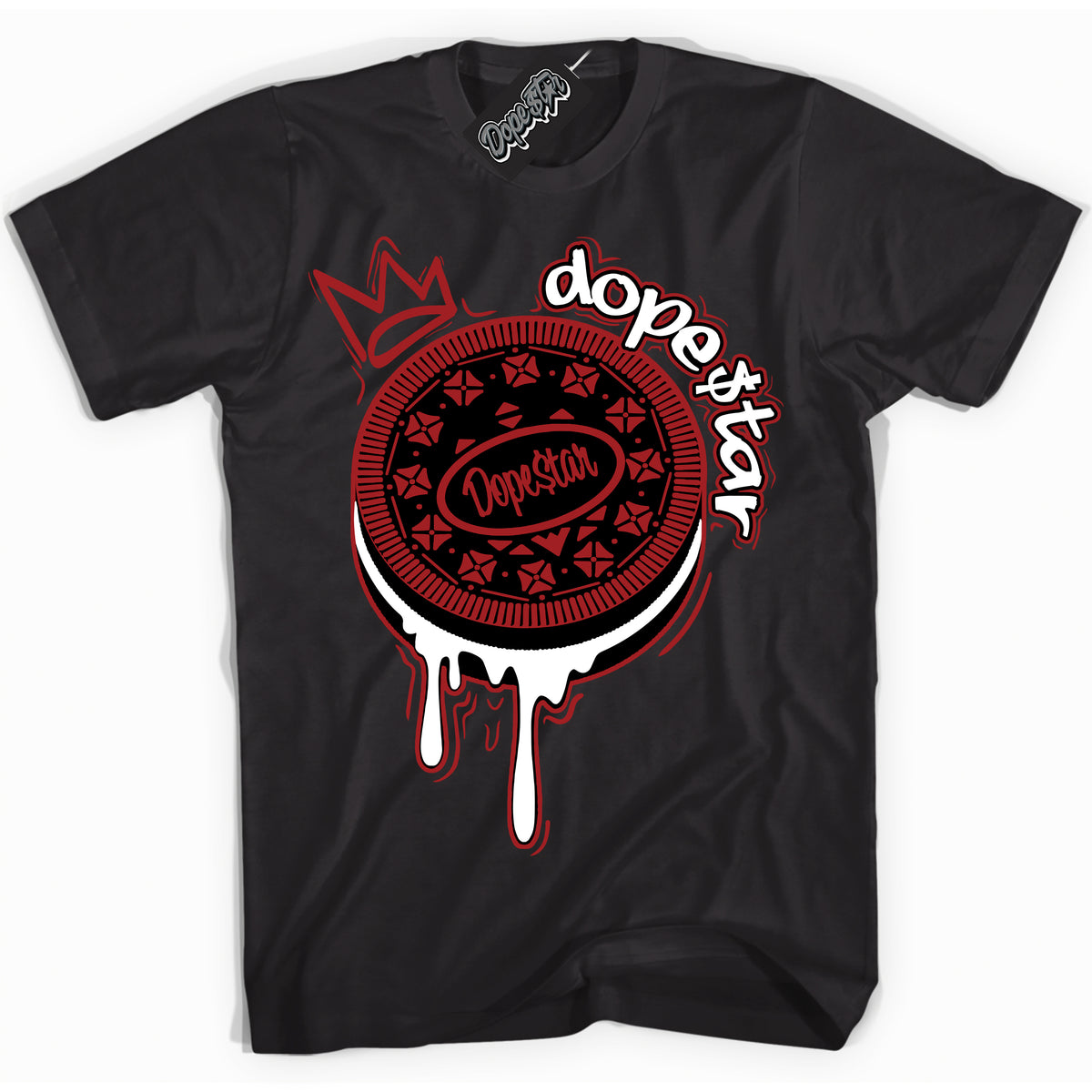 Cool Black graphic tee with “ Oreo DS ” print, that perfectly matches Lost And Found 1s sneakers 
