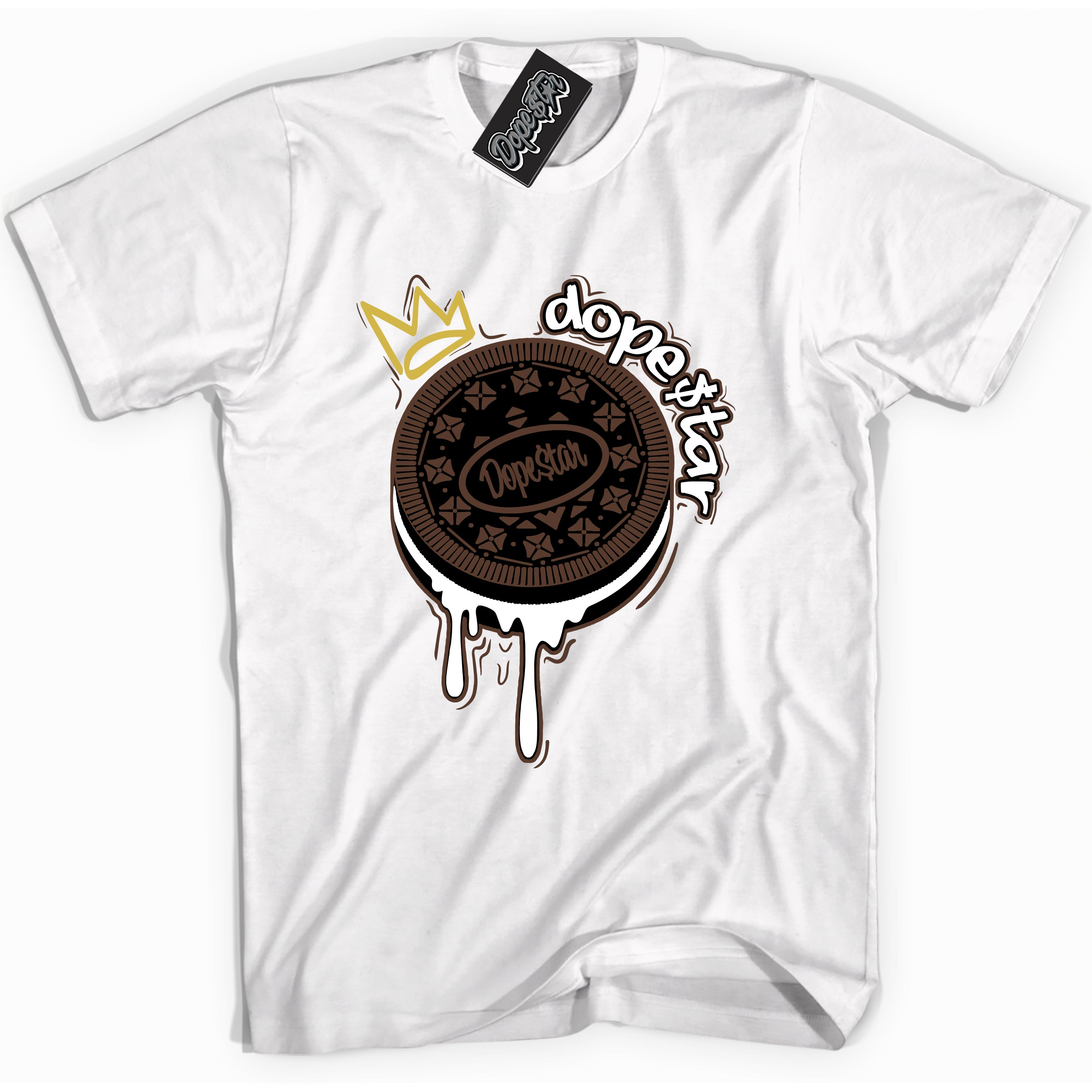 Cool White Graphic DopeStar Hoodie with “ Oreo DS “ print, that perfectly matches Palomino 1s sneakers