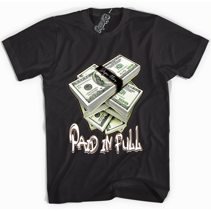 Cool Black graphic tee with “ Paid In Full ” design, that perfectly matches Palomino 1s sneakers 