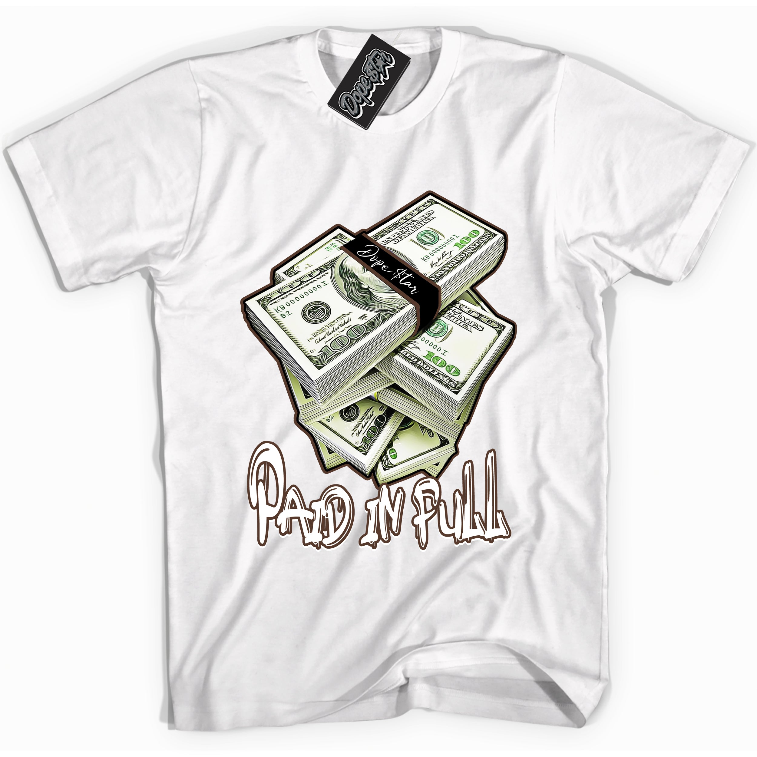 Cool White graphic tee with “ Paid In Full ” design, that perfectly matches Palomino 1s sneakers 