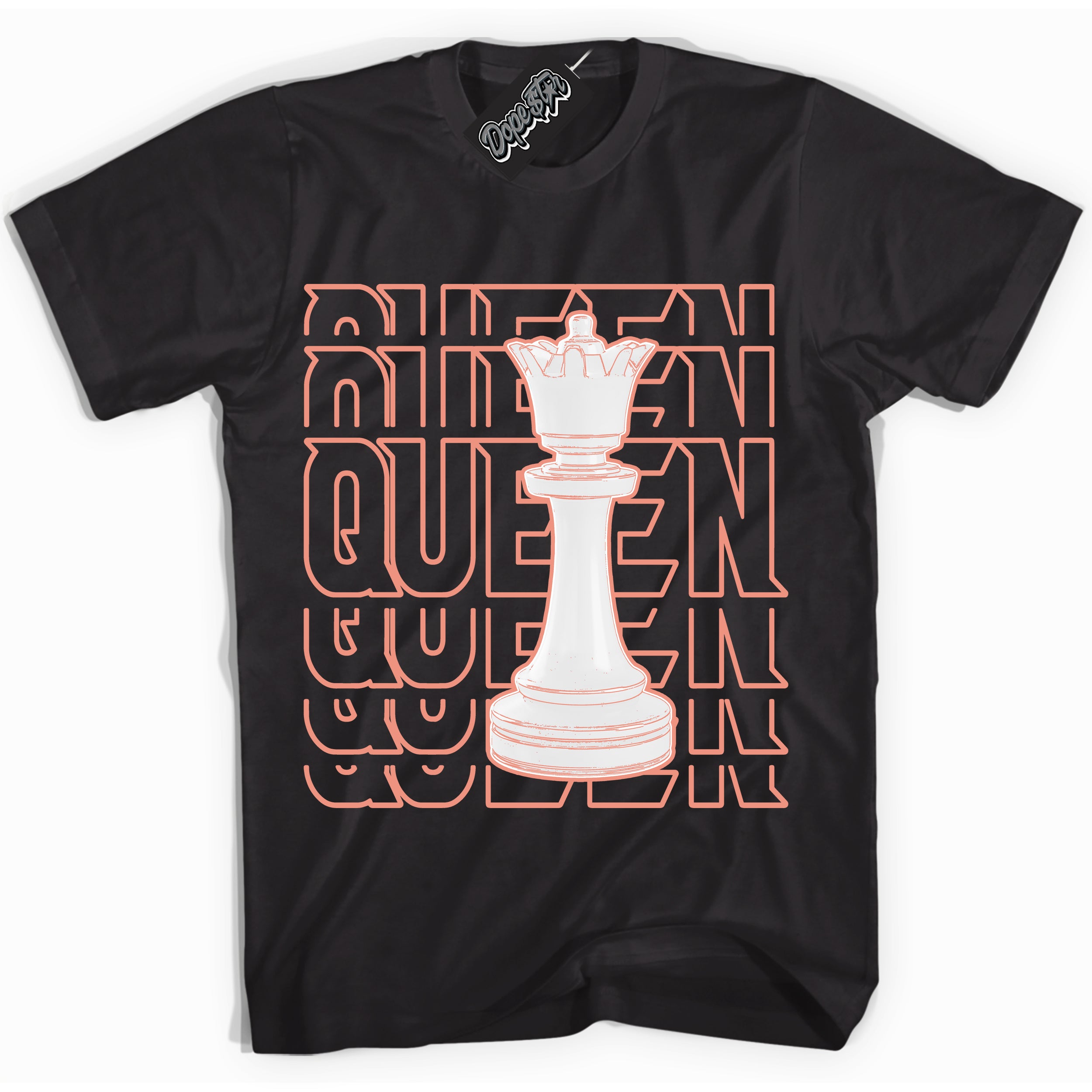 Dunk Low Light Wild Mango 'Queen Chess' Shirt – Black Streetwear T-Shirt | Sneaker Matching Tee for Dunk Low Light Wild Mango | Urban Fashion for Queen Chess | Men's & Women's Streetwear Outfit by Sneaker Shirts Outlet.